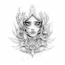 maya hand tattoo design idea