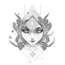 maya hand tattoo design idea