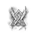Y,R,N,K letters tattoo design idea