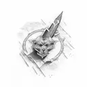 Y,R,N,K letters tattoo design idea