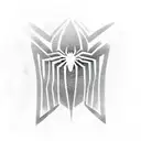 spiderman logo tattoo design idea