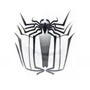 spiderman logo tattoo design idea