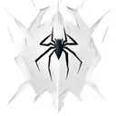 spiderman logo tattoo design idea