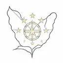 Philippine flag tattoo design idea