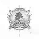 Korean flag  tattoo design idea