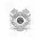 Korean flag  tattoo design idea