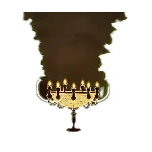 a candlestick 2 olive trees  tattoo design idea
