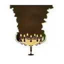 a candlestick 2 olive trees  tattoo design idea