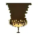 a candlestick 2 olive trees  tattoo design idea