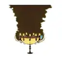 a candlestick 2 olive trees  tattoo design idea