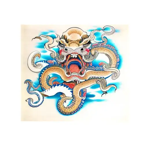 utagawa kuniyoshi tiger fighting octopus tattoo design idea