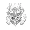 Combine elements from your favorite anime and the middle ages in a unique design. tattoo design idea