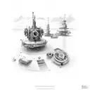 Time Machine  tattoo design idea