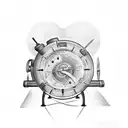 Time Machine  tattoo design idea