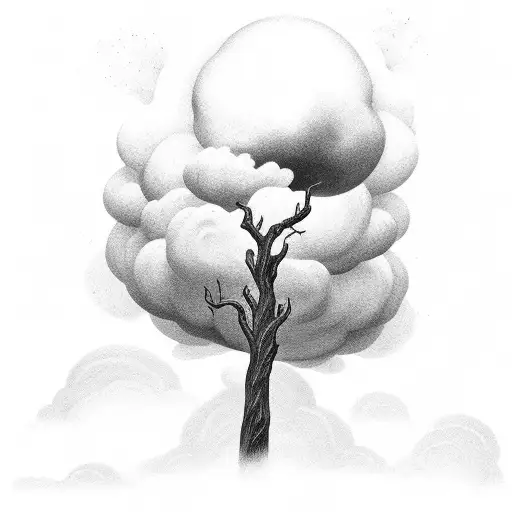 storm clouds with "Quiet Storm" inside tattoo design idea