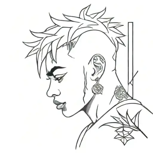 xxxtentacion tattoo design idea