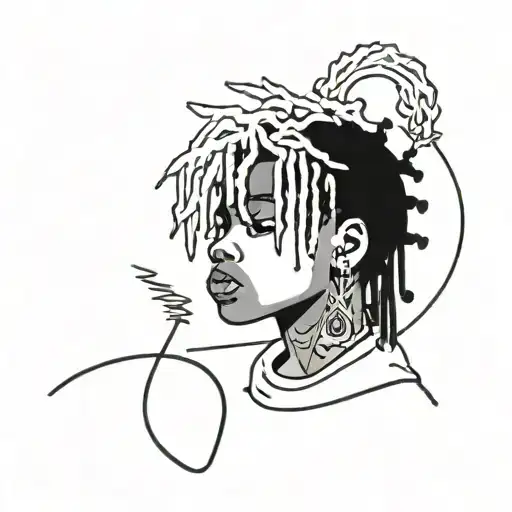 xxxtentacion x JuiceWRLD references tattoo design idea