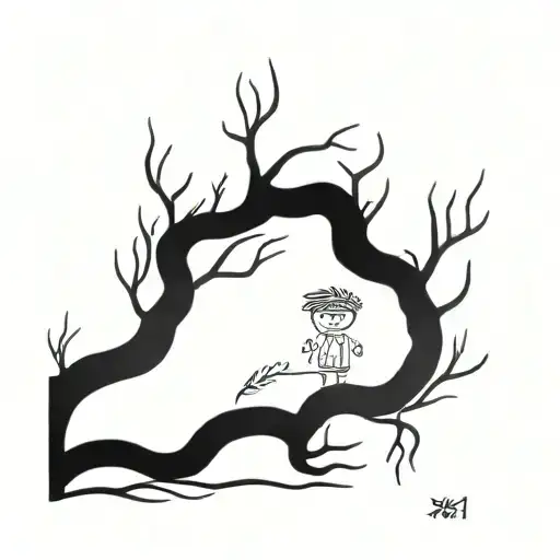 xxxtentacion tree tattoo design idea