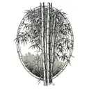 bamboo tree tattoo design idea
