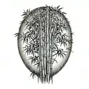 bamboo tree tattoo design idea