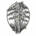 bamboo tree tattoo design idea