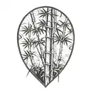 bamboo tree tattoo design idea
