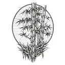 bamboo tree tattoo design idea