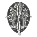 bamboo tree tattoo design idea