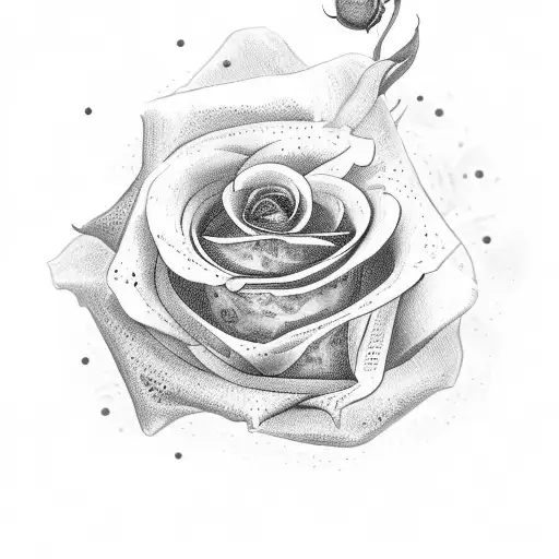 Bible quote with roses tattoo design idea