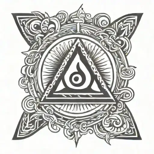 Sobriety symbol integrated tattoo design idea