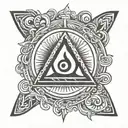Sobriety symbol integrated tattoo design idea