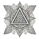 Sobriety symbol integrated tattoo design idea