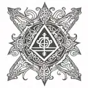 Sobriety symbol integrated tattoo design idea