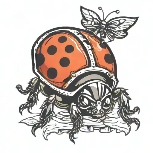 raiders ladybug tattoo design idea