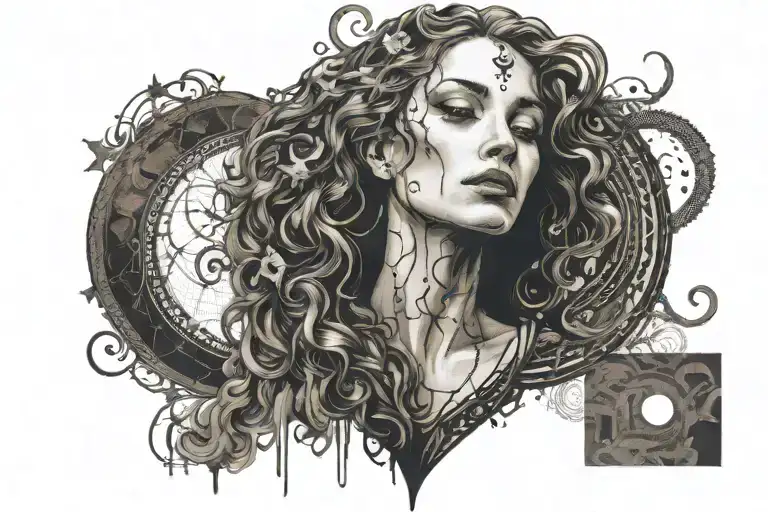 Salome tatouee Gustave Moreau painting inspired tattoo tattoo design idea