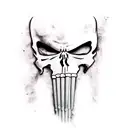 punisher grim reaper tattoo design idea