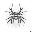 Spider tattoo design idea