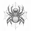Spider tattoo design idea