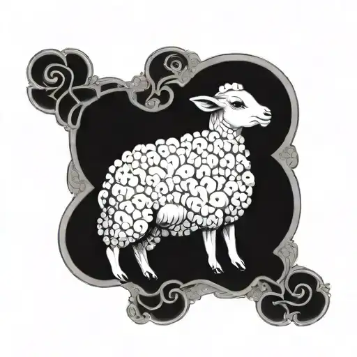 lamb with broken leg tattoo tattoo design idea