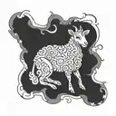 lamb with broken leg tattoo tattoo design idea