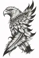 eagle feathers on forearm tattoo tattoo design idea