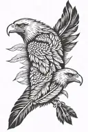 eagle feathers on forearm tattoo tattoo design idea