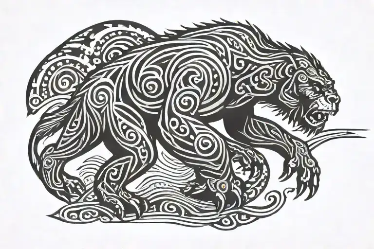 sasquatch tattoo design idea
