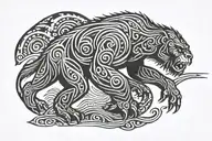 sasquatch tattoo design idea