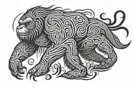 sasquatch tattoo design idea