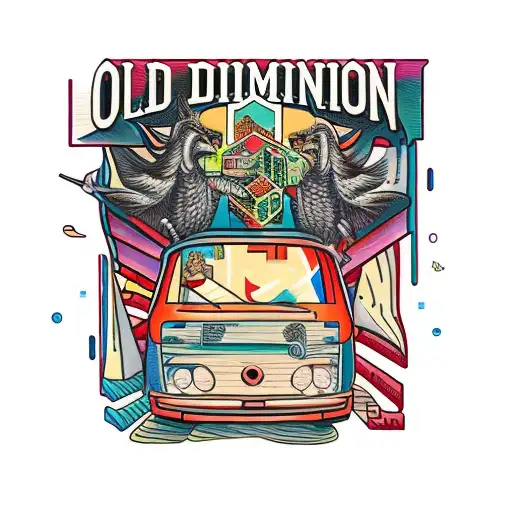 old dominion no hard feelings no bad vibes beach and forrest tattoo design idea