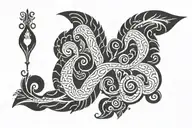 German noise tattoo design idea