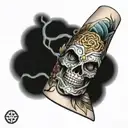 wrap around forearm tattoo design idea