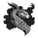 wrap around forearm tattoo design idea