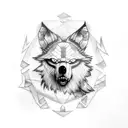 lobo tattoo design idea